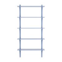 Levi 90 Hylde Stor Aluminium/Blå/Ask