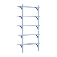 Levi 90 Hylde Stor Aluminium/Blå/Ask
