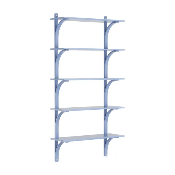 Levi 90 Hylde Stor Aluminium/Blå/Ask