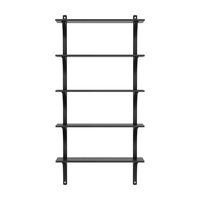 Levi 90 Shelf Large Aluminum/ Black Ash