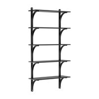 Levi 90 Shelf Large Aluminum/ Black Ash