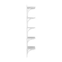 Levi 90 Shelf Large Aluminum/ White Ash