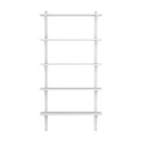 Levi 90 Shelf Large Aluminum/ White Ash