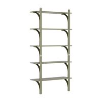 Levi 90 Planken Groot Aluminium/Mosgroen/Ash