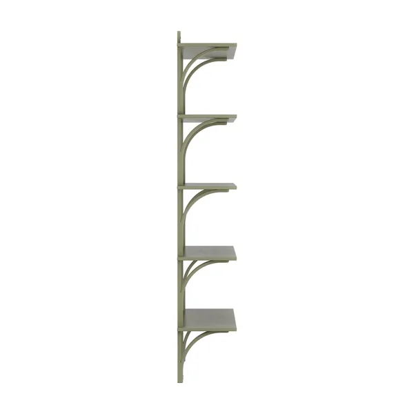 Levi 90 Planken Groot Aluminium/Mosgroen/Ash