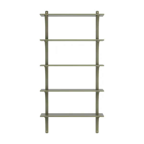 Levi 90 Shelf Large Brass/Moss Green/Ash