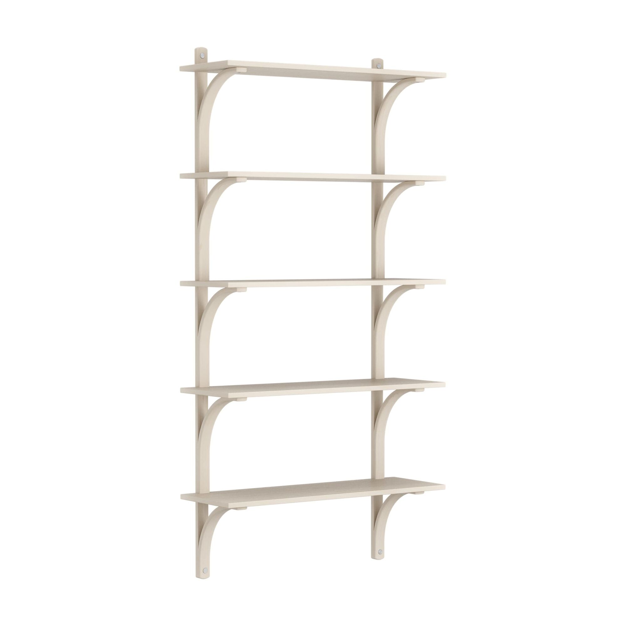 Levi 90 Hylle Stor Aluminium/ Hvitpigmentert Ask