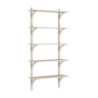 Levi 90 Shelf Large Aluminum/ White Pigmented Ash