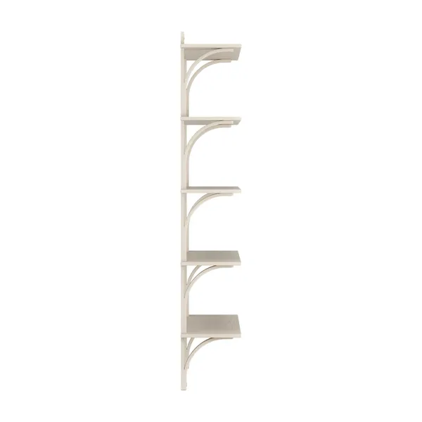 Levi 90 Shelf Large Aluminum/ White Pigmented Ash