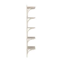 Levi 90 Shelf Large Aluminum/ White Pigmented Ash
