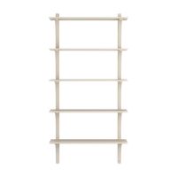 Levi 90 Shelf Large Aluminum/ White Pigmented Ash