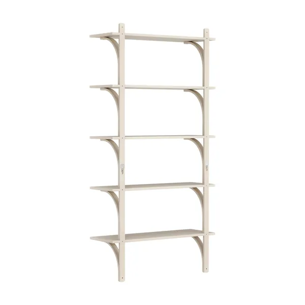 Levi 90 Shelf Large Aluminum/ White Pigmented Ash