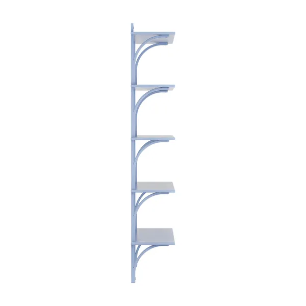 Levi 90 Planken Groot Messing/ Blauw/ Essenhout