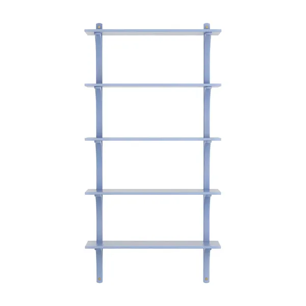 Levi 90 Planken Groot Messing/ Blauw/ Essenhout