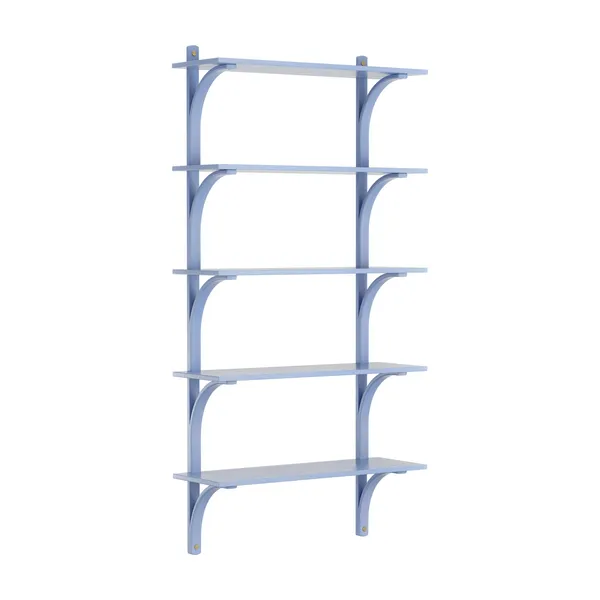 Levi 90 Planken Groot Messing/ Blauw/ Essenhout