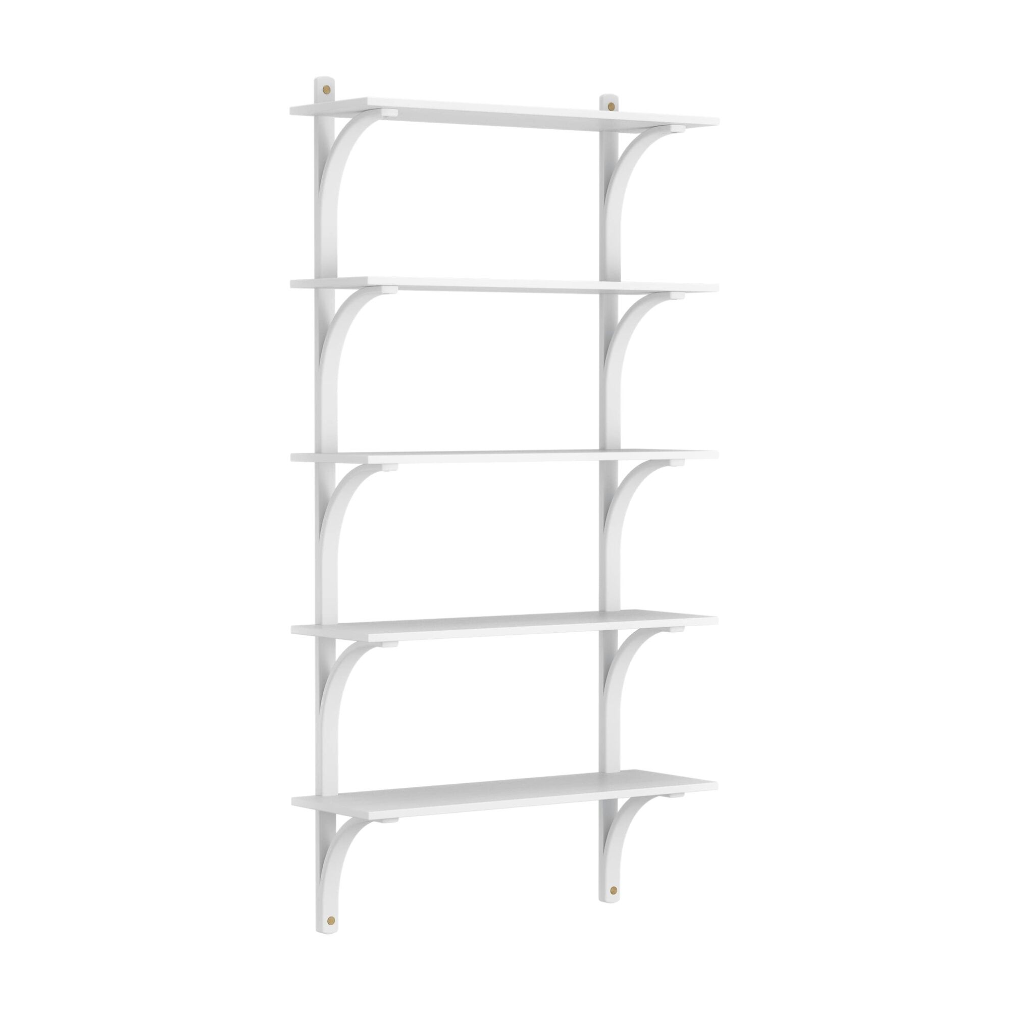 Levi 90 Hylde Stor Messing/Hvid Ask