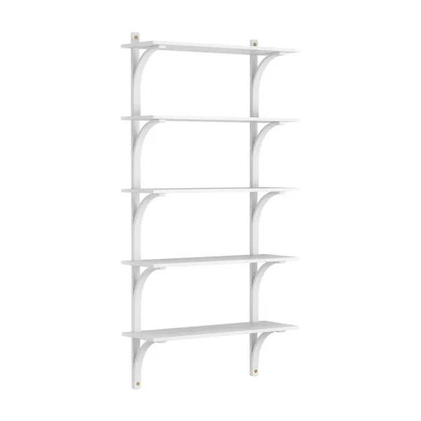 Levi 90 Shelf Large Brass/ White Ash