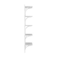 Levi 90 Shelf Large Brass/ White Ash