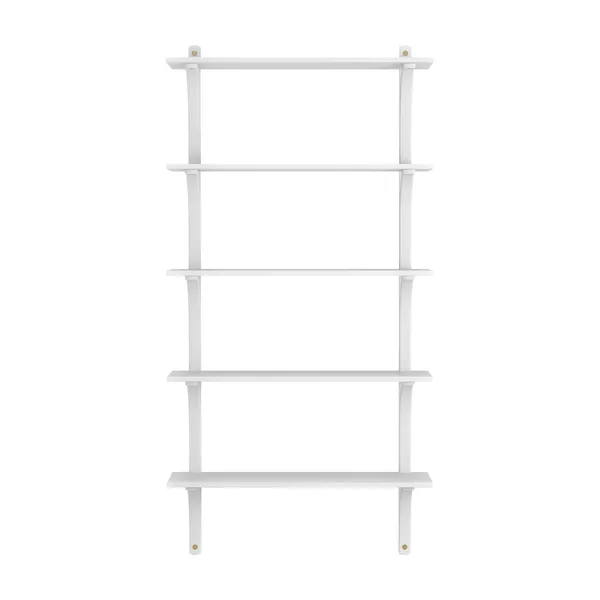 Levi 90 Shelf Large Brass/ White Ash