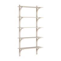 Levi 90 Shelf Large Brass/ White Pigmented Ash