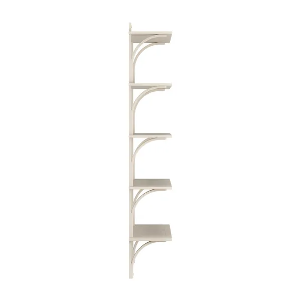 Levi 90 Shelf Large Brass/ White Pigmented Ash