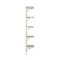 Levi 90 Shelf Large Brass/ White Pigmented Ash
