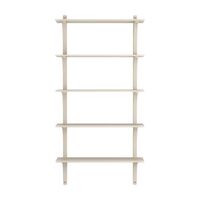 Levi 90 Shelf Large Brass/ White Pigmented Ash