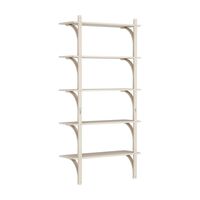 Levi 90 Shelf Large Brass/ White Pigmented Ash