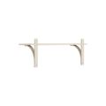 Brass / White pigmented lacquered ask