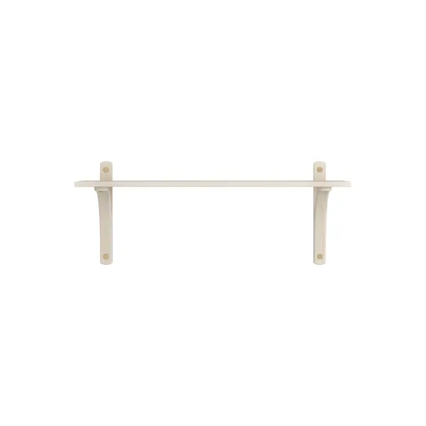 Levi 90 Shelf Small Brass/ White Pigmented Ash