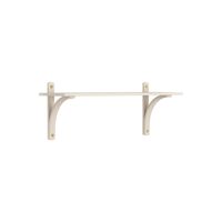 Levi 90 Shelf Small Brass/ White Pigmented Ash