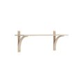 Brass / White pigmented lacquered oak