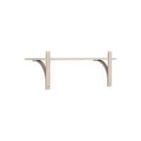 Levi 90 Shelf Small Brass/ White Pigmented Oak