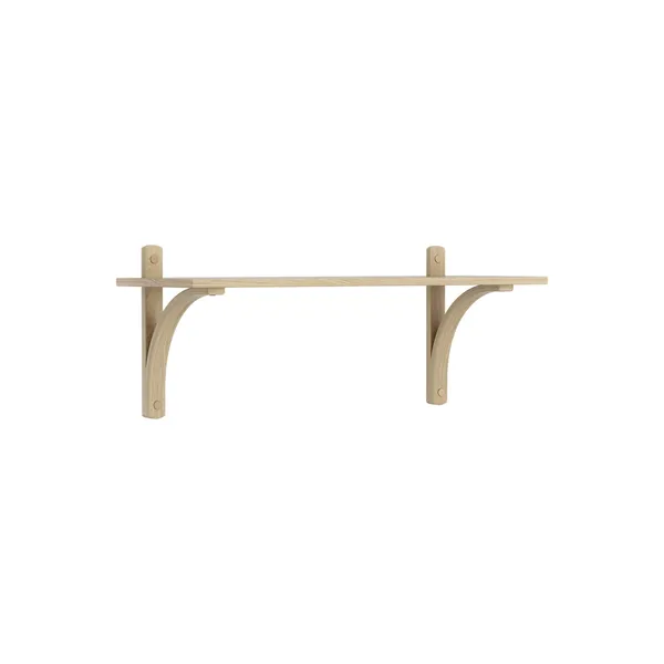 Levi 90 Shelf Small Brass/Oak