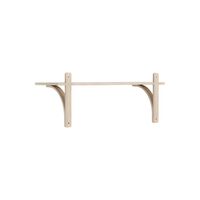 Levi 90 Shelf Small Aluminum/ White Pigmented Oak