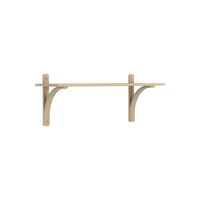 Levi 90 Shelf Small Aluminum/Oak