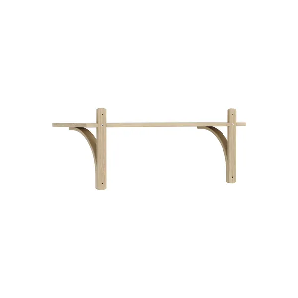 Levi 90 Shelf Small Aluminum/Oak