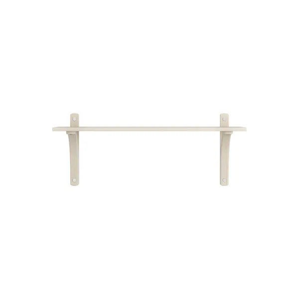 Levi 90 Shelf Small Aluminum/White Pigmented Ash