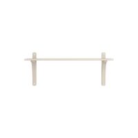 Levi 90 Shelf Small Aluminum/White Pigmented Ash