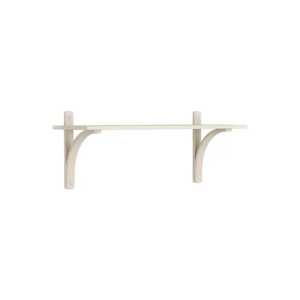 Levi 90 Shelf Small Aluminum/White Pigmented Ash