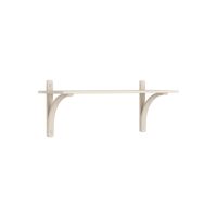 Levi 90 Shelf Small Aluminum/White Pigmented Ash