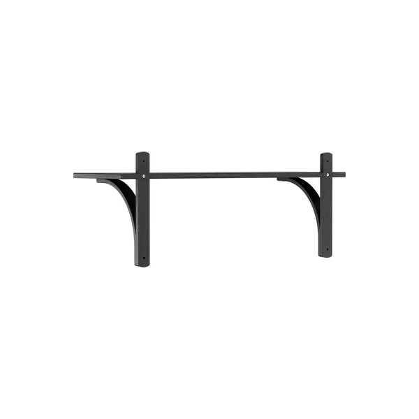 Levi 90 Shelf Small Aluminum/ Black Ash