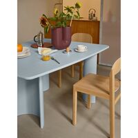 Re-Norm Dining Table 130x120 cm Light Blue