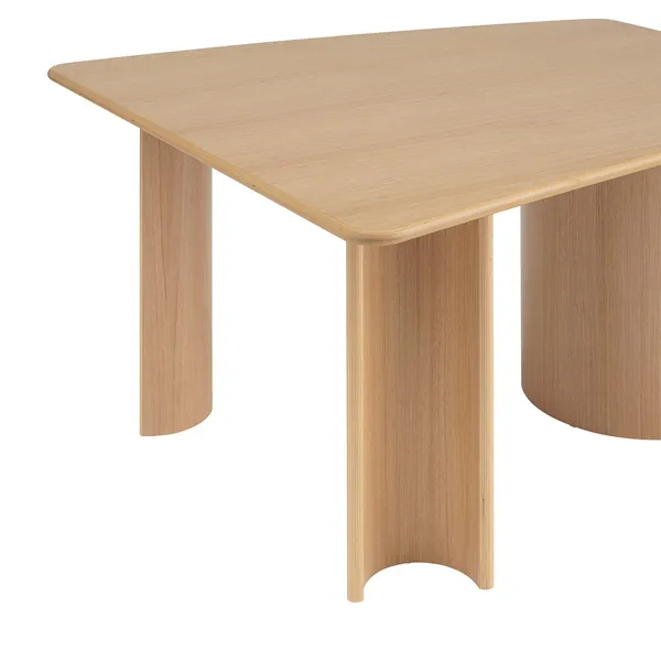Re-Norm Dining Table 130x120 cm Oak Veneer