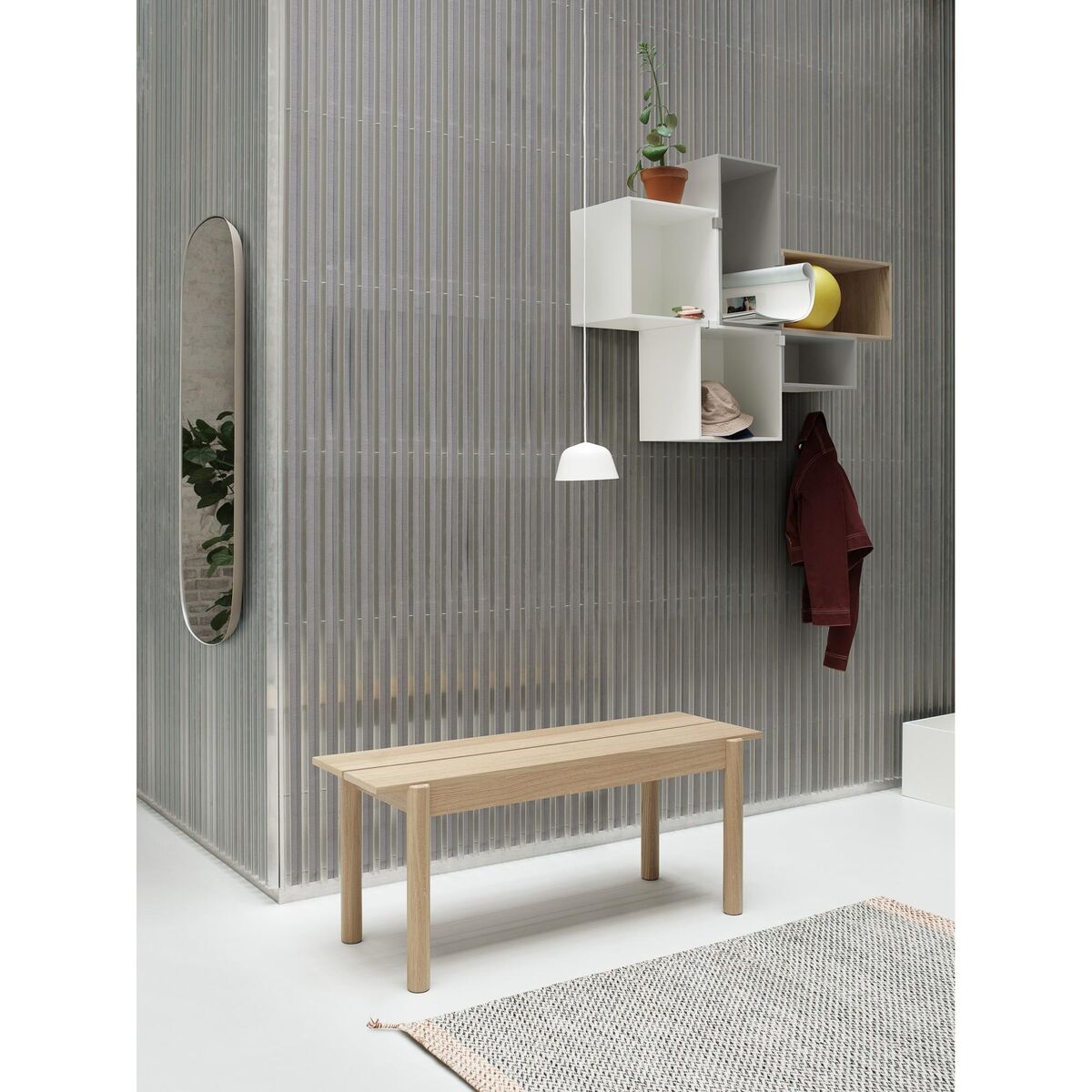 Framed Spejl 150x50 cm Taupe/Klar