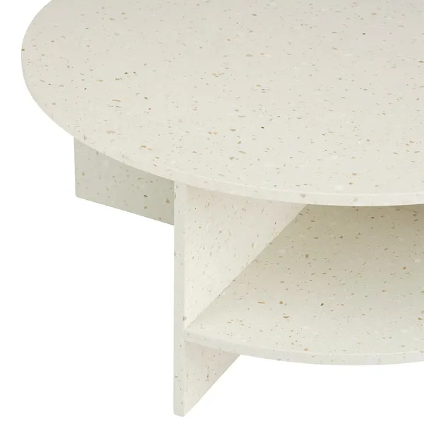 Halves Coffee Table Off-White/Terrazzo