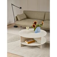 Halves Coffee Table Off-White/Terrazzo
