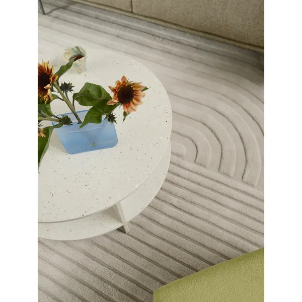 Halves Coffee Table Off-White/Terrazzo
