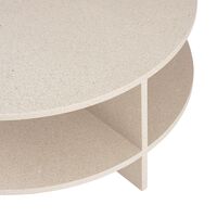 Table Basse Halves Taupe clair/Terrazzo