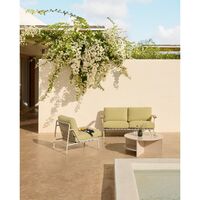 Table Basse Halves Taupe clair/Terrazzo